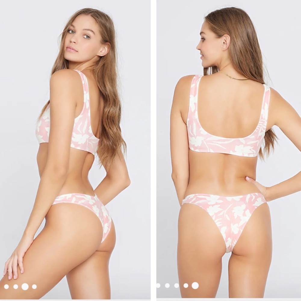 L*Space Paradise Blooms Bikini Set, Lizzie Top & Cabana Bottom, NWT - Picture 2 of 16